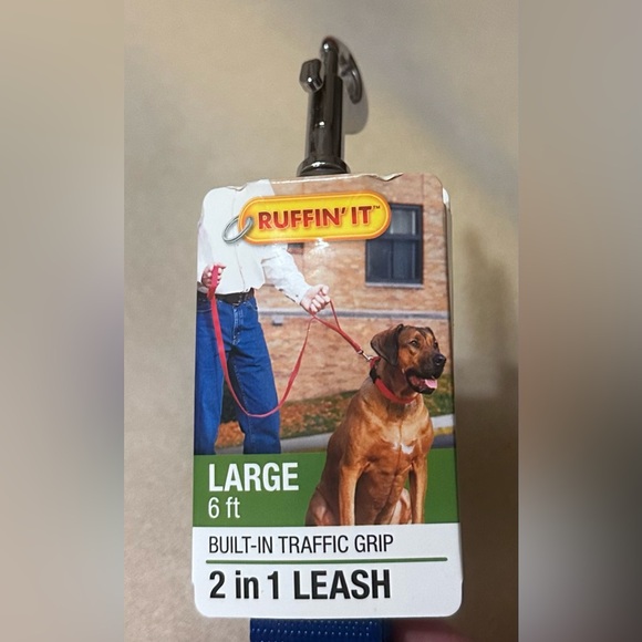 2 in 1 dog leash with the traffic grip, 6 feet long. New in package - Picture 1 of 5